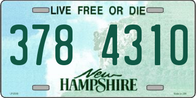 NH license plate 3784310