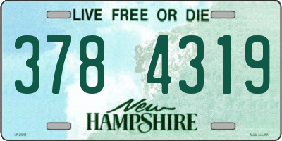 NH license plate 3784319