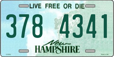 NH license plate 3784341