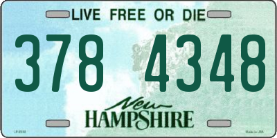 NH license plate 3784348