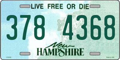 NH license plate 3784368