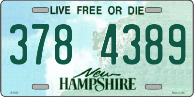NH license plate 3784389