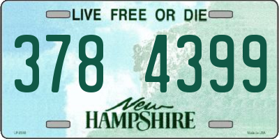 NH license plate 3784399