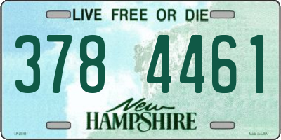 NH license plate 3784461