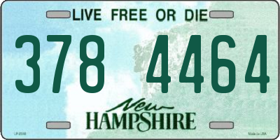 NH license plate 3784464