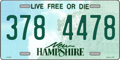 NH license plate 3784478