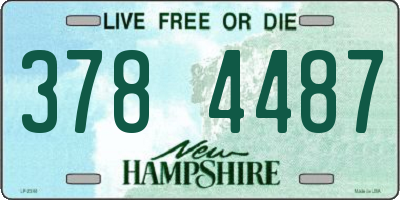 NH license plate 3784487