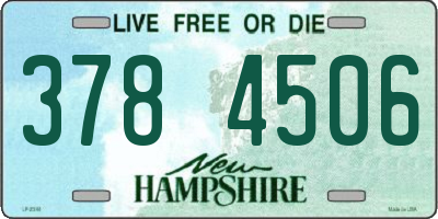 NH license plate 3784506
