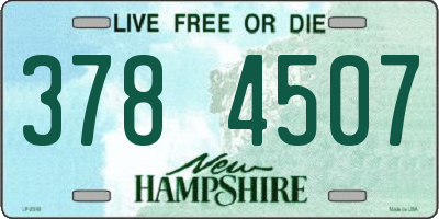 NH license plate 3784507
