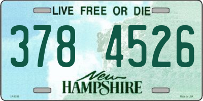 NH license plate 3784526