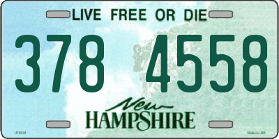 NH license plate 3784558