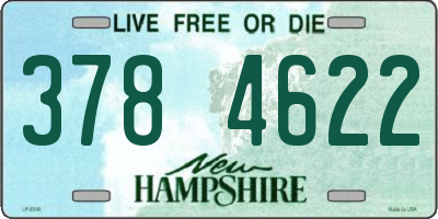NH license plate 3784622