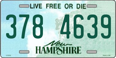 NH license plate 3784639