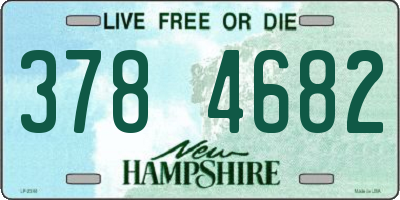 NH license plate 3784682