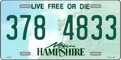 NH license plate 3784833