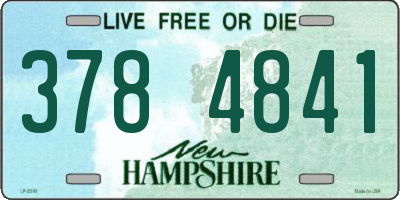 NH license plate 3784841