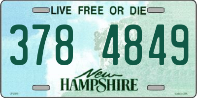 NH license plate 3784849