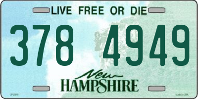 NH license plate 3784949