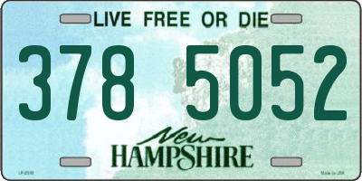 NH license plate 3785052