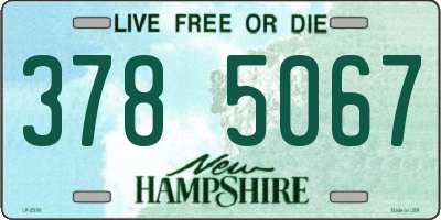 NH license plate 3785067