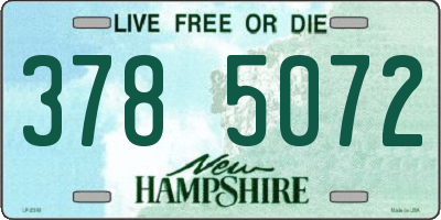 NH license plate 3785072