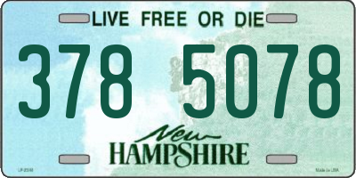 NH license plate 3785078