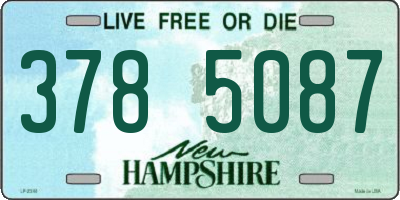 NH license plate 3785087