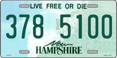 NH license plate 3785100