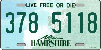 NH license plate 3785118