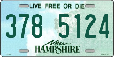NH license plate 3785124