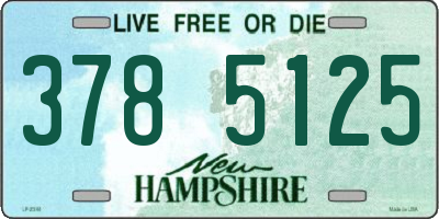 NH license plate 3785125