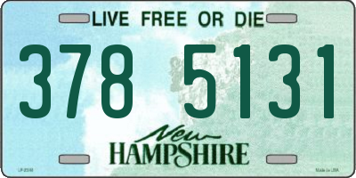 NH license plate 3785131