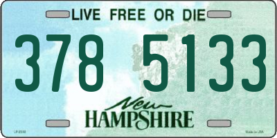NH license plate 3785133