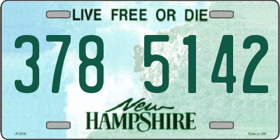 NH license plate 3785142