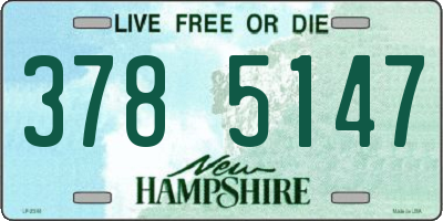 NH license plate 3785147