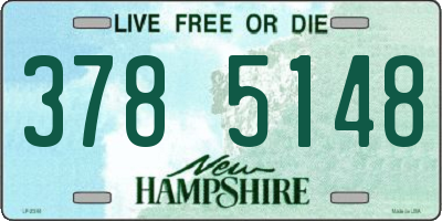 NH license plate 3785148