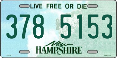 NH license plate 3785153