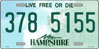 NH license plate 3785155