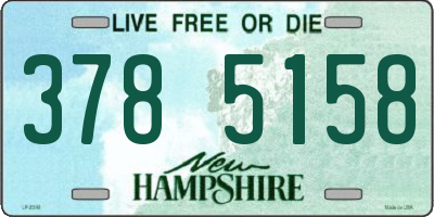 NH license plate 3785158