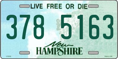NH license plate 3785163