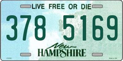 NH license plate 3785169