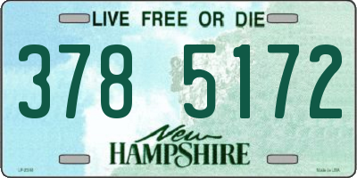 NH license plate 3785172