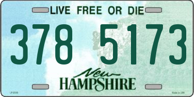 NH license plate 3785173