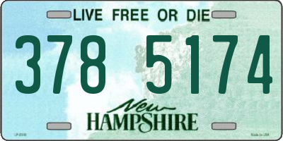 NH license plate 3785174