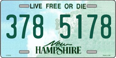 NH license plate 3785178