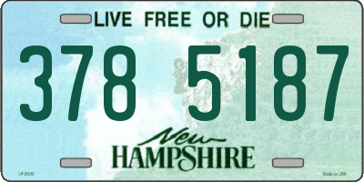 NH license plate 3785187