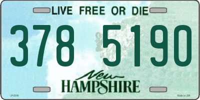 NH license plate 3785190