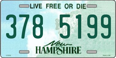 NH license plate 3785199