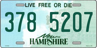 NH license plate 3785207