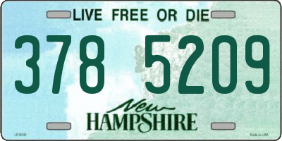 NH license plate 3785209